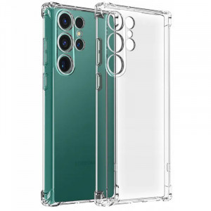 TPU чохол GETMAN Ease logo Full Camera для Samsung Galaxy S25 Ultra (прозорий)