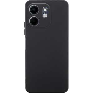 Чехол TPU GETMAN Liquid Silk Full Camera для Motorola Moto G06 (Черный / Black)