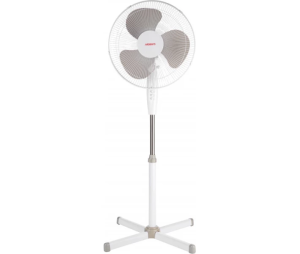 Вентилятор ARDESTO FN-1608CW напольный, 40см, 45Вт, опора крестовина, белый