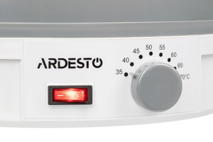 Сушарка для продуктів ARDESTO FDB-5320, 245Вт, піддонів -5x3см, діаметр-32см, макс-70°С, рег.темп