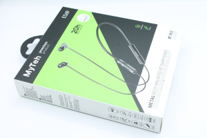 Беспроводные наушники MyTeh ES69 Platinum neck-mounted BT earphones Black