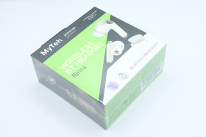 Беспроводные наушники MyTeh EQ12 Rima true wireless BT headset Milky White