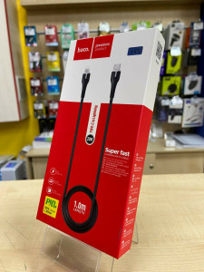 Кабель Hoco X45 Surplus PD Type-C to Lightning Black