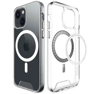 Накладка TPU Space Case with MagSafe для iPhone 15- прозорий