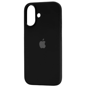 Накладка (з мікрофіброю) Silicone Case Full Protective для iPhone 17- чорний