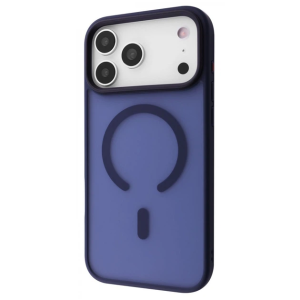 Накладка Matte Color with Magsafe для iPhone 17 Pro Max - темно-синій