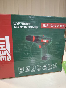 Шуруповерт акумуляторний ЗЕНІТ США-12/15 S1 DFR+АБ+ЗУ