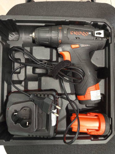 Шуруповерт акумуляторний DniproM CD-12CX + 2 АБ ВР-122 + ЗУ FC-122