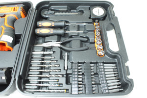 Шуруповерт акумуляторний Tekhmann TCD-12/2 BS Kit+АКБ(2)+ЗУ