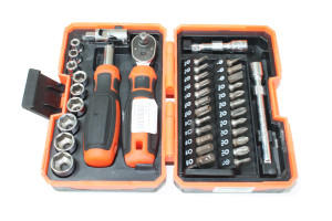 Отвертка с набором насадок DNIPRO-M S2, 1/4" 38 шт