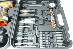 Шуруповерт акумуляторний Tekhmann TCD-12/2 BS Kit+АКБ(2)+ЗУ