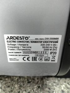 Электроконвектор Ardesto CHH-2000MBR