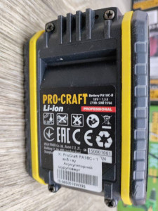 Шуруповерт аккумуляторный ProCraft PA18C+1 акб+зу