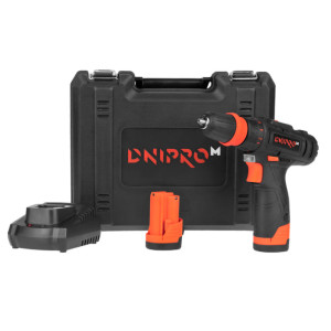 Шуруповерт аккумуляторный Dnipro-M CD-12QX+FC-122+BP-122 2шт