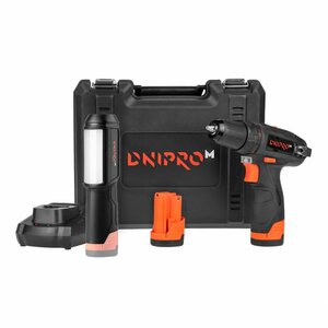 Шуруповерт акумуляторний Dnipro M CD-12X Compact + BP-125 + BP-122