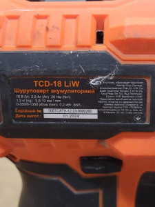 Шуруповерт акумуляторний TEKHMANN TCD-18 Liw