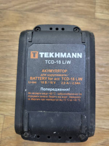 Шуруповерт акумуляторний TEKHMANN TCD-18 Liw