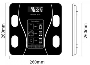 Весы напольные BLUETOOTH BATHROOM SCALE