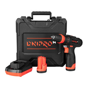 Шуруповерт аккумуляторный Дніпро-М CD-12QX+bp122+bp122+fc122