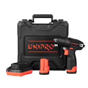 Шуруповерт акумуляторний DniproM CD-12CX + 2 АБ ВР-122 + ЗУ FC-122