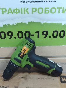 Шуруповерт аккумуляторный Pro Craft PA12Li + 2АБ 12V 1,5A + ЗУ 12V 1,3A