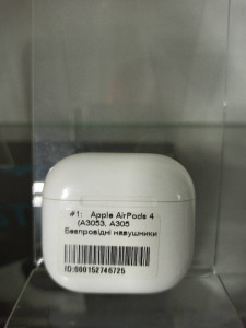 Bluetooth гарнітура Apple AirPods 4 (A3053, A3050, A3054)