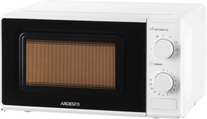 Микроволновая печь ARDESTO GO-S724W, 20л, мех.упр.,700Вт, откр.кнопкой, белый